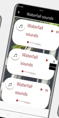 Waterfall sound android App screenshot 1